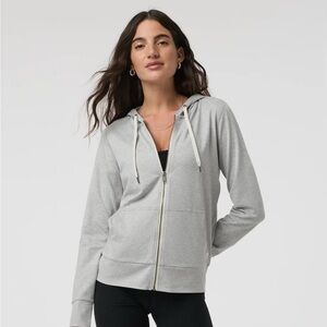 Vuori Halo Performance Hoodie Women's Gray Zip-Up